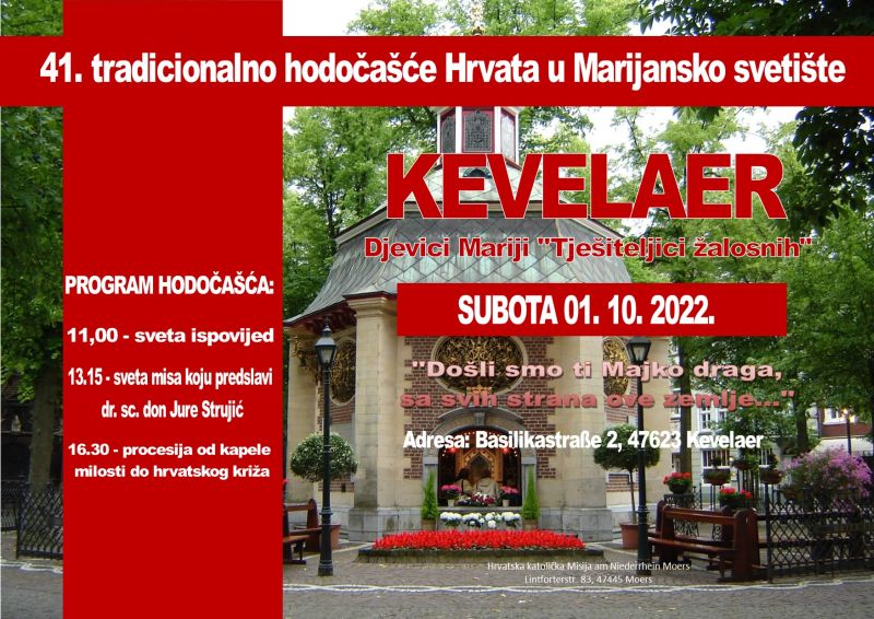 HRVATSKO HODOČAŠĆE U KEVELAER